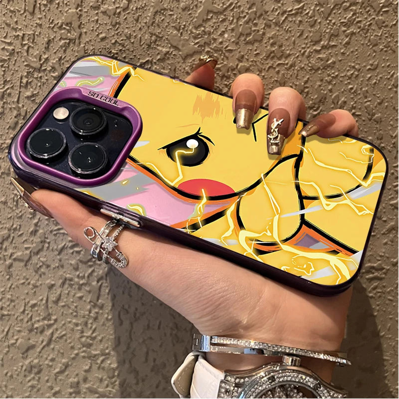 Anime Lovely P-Pokemon Case for iPhone 17 16 15 14 13 12 11 Pro Max Plus 17 Air 16E X XR XS Max Hard Shockproof Bumper Cover