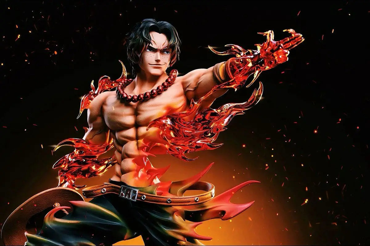 One Piece Ace Anime Figure Portgas·D· Ace Action Figurine Statue Pvc Gk Model Collection Doll Desk Decoration Toy Birthday Gifts