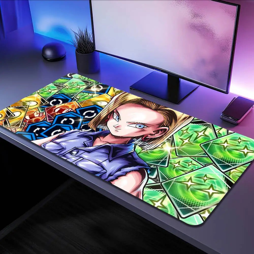 Broly Dragon Ball Anime Mousepad Large Desk Mat Keyboard Ergonomic Office Rubber PC Non-slip Anti-fray Home Custom Game