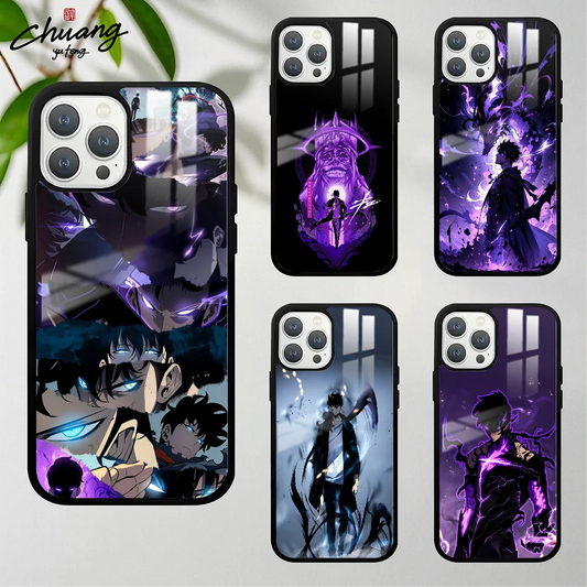 Solo Leveling Season Phone Case For 11 12 13 14 15 16Pro Max Mini Plus Frosted Mirror Phone Cover