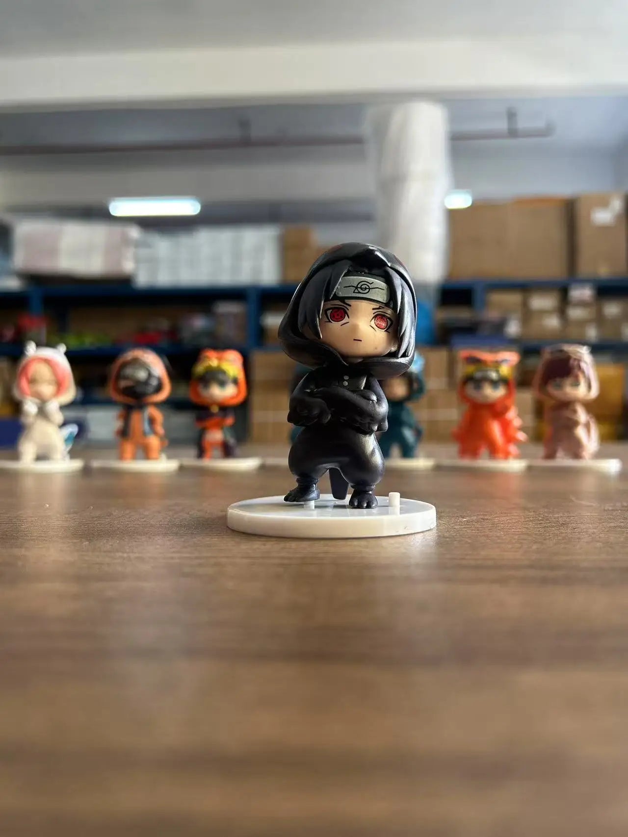 Naruto Bnfigureq Pajamars Series Blind Box Action Figures Model Sasuke Kakashi Costume Design Decoration Gift Toy