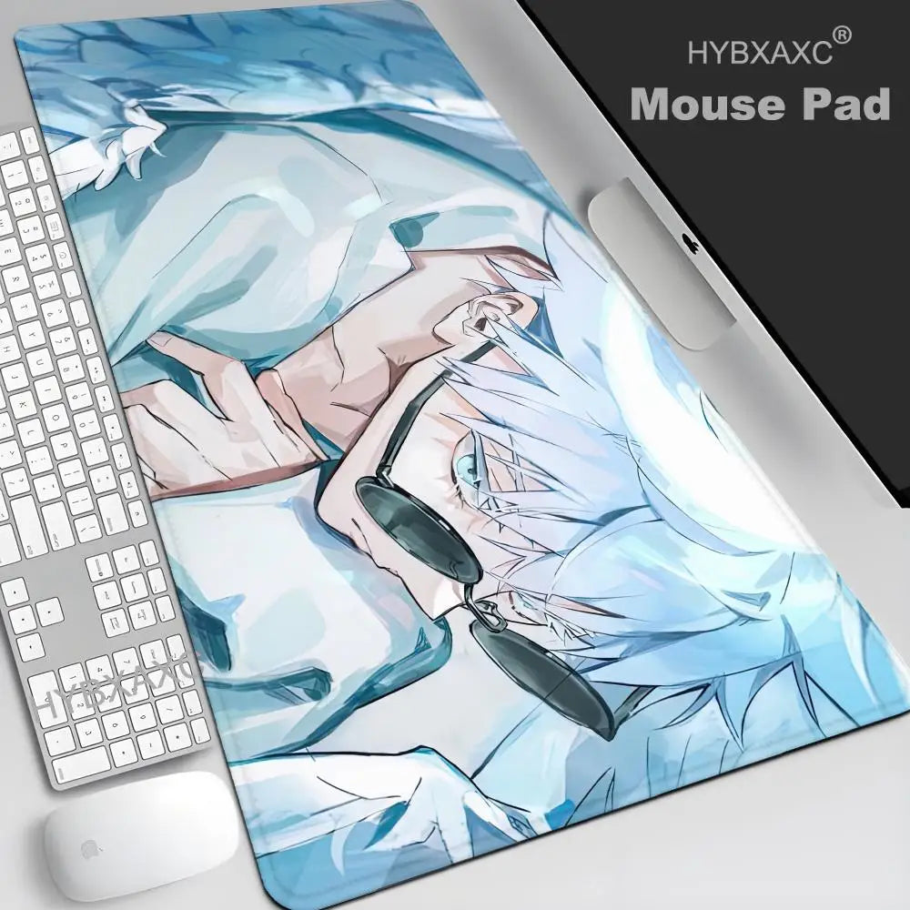 Satoru Gojo Jujutsu Kaisen Custom Skin Natural Rubber Gaming Mousepad Desk Mat Size For Game HYBXAXC Keyboard Pad For Gamer