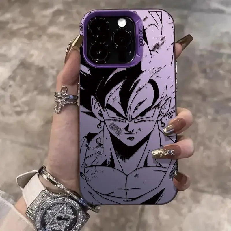 3D Son Goku Dragon Ball Phone Case for iPhone 11 12 13 14 15 16 17 Pro Max PLUS 16pro 17Air Gogeta Vegetto Japan Cartoon Cover