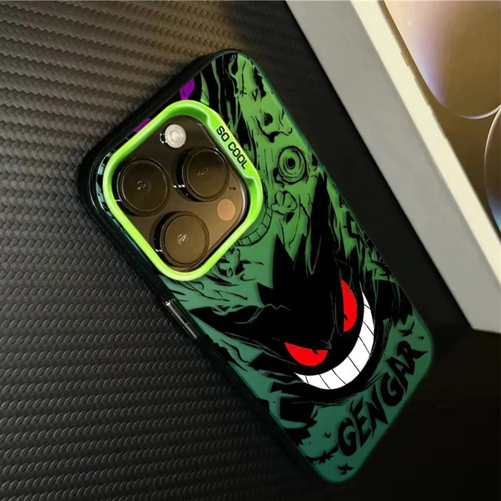 Anime P-Pokemon G-Gengar Cool Phone Case For iPhone 16e 16 15 14 13 12 11 Pro Max 7 8 Plus XR XS Max Shockproof Matte Back Cover