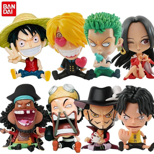 Anime One Piece Figure 17 Styles Zoro Luffy Sanji Ace Robin Nami Frank Usopp Brook Chopper PVC Decoration Figural Model Gift Toy