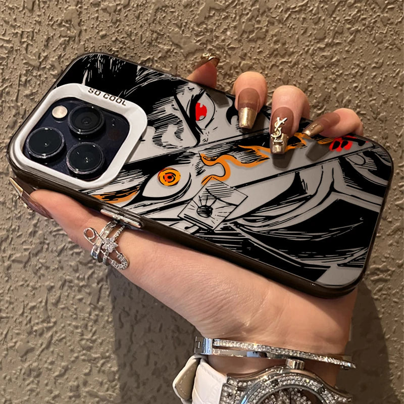 Hot Anime Demons Slayers Matte Case for iPhone 15 16 14 13 12 11 Pro Max XS X XR 8 7 Plus SE 2020 Shockproof Plating PC Funda