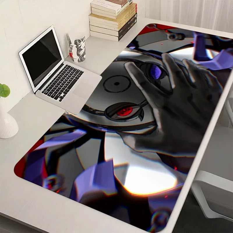 Computer Mouse Pad Gaming Accessories N-Naruto Obito Uchiha Anime Large Mousepad Table of Office Laptop Pad Gamer Rubber Carpet