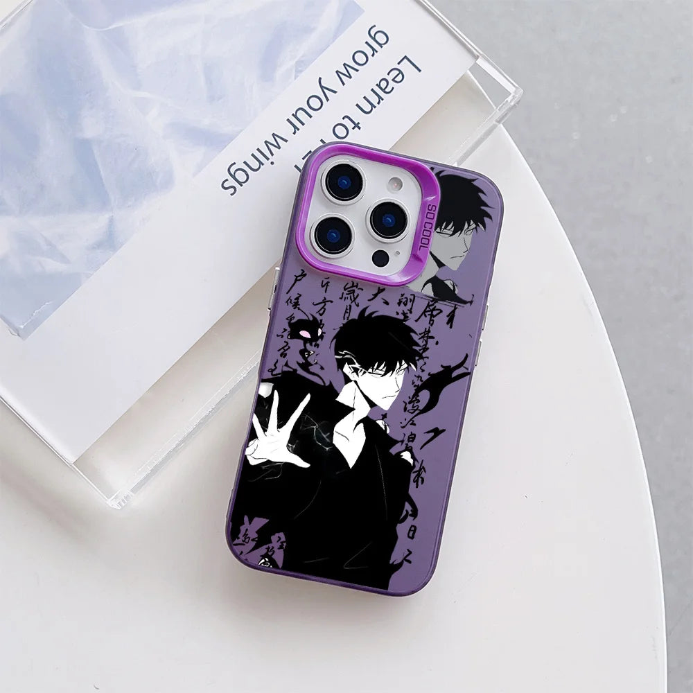Hot S-Solo Levelings Anime Phone Case For iPhone 16e 16 15 14 13 12 11 mini Pro Max X XR XSMAX 8 7 Plus Anti Fall Matte Cover