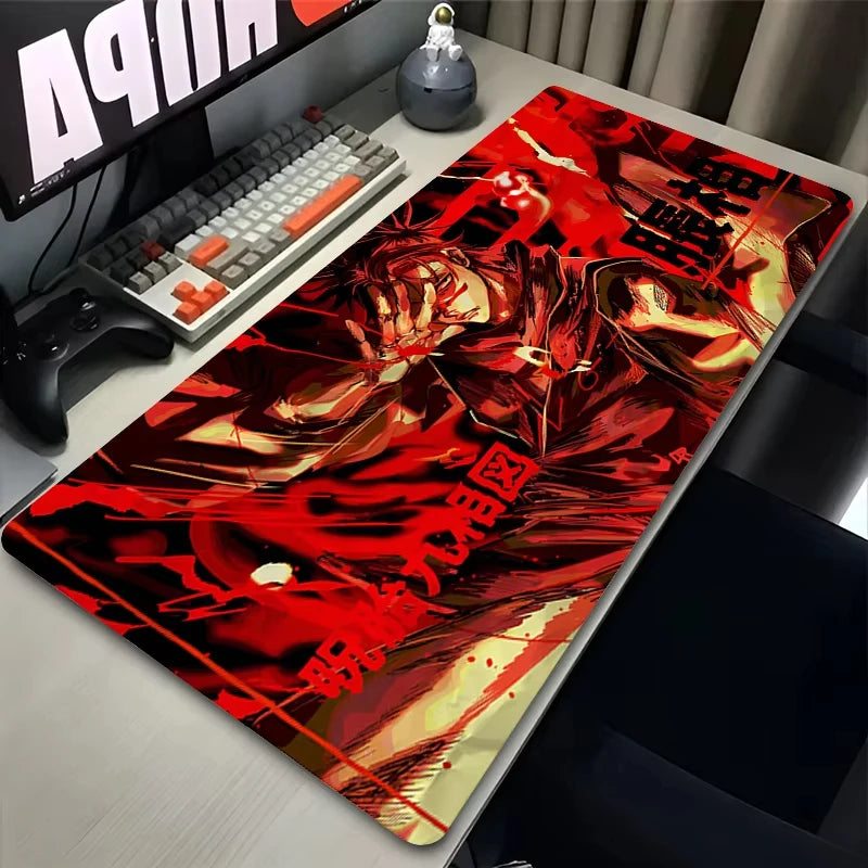 Japan Cool Anime Mouse Pad Laptop J-Jujutsu K-Kaisen Choso Yuji Mousepad XXL Gaming Keyboard Rug PC Gamer Cabinet Table Desk Mat