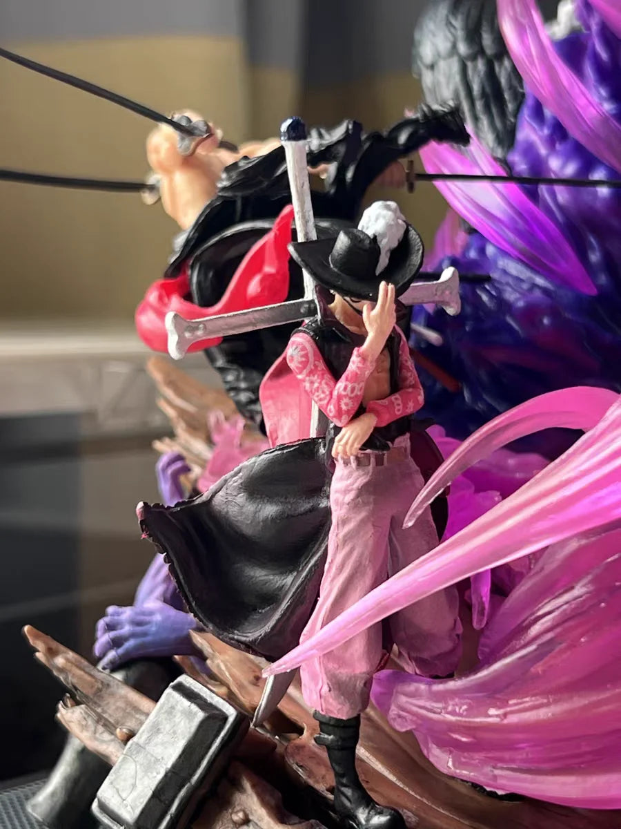 24cm One Piece Anime Figures Zoro Gk Figurine Onigashima King Of Hell Action Figure Pvc Statue Model Decoration Gift Toys