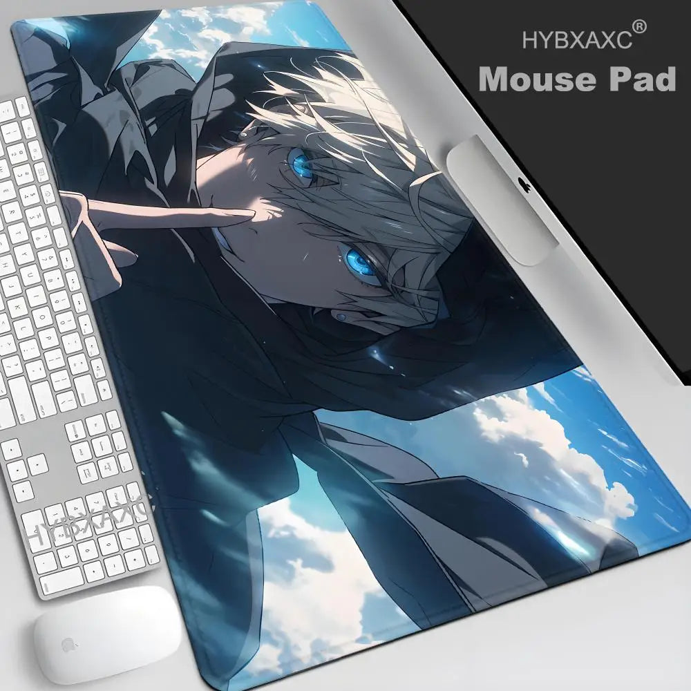 Satoru Gojo Jujutsu Kaisen Custom Skin Natural Rubber Gaming Mousepad Desk Mat Size For Game HYBXAXC Keyboard Pad For Gamer