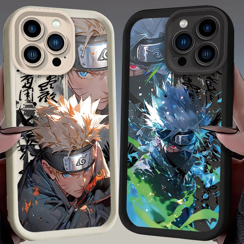 N-NARUTO-S Matte Phone Case For iPhone 16 16E 15 14 13 12 11 Pro Max X XS X S Max XR SE 2020 SE4 7 8 Shockproof Silicone Cover