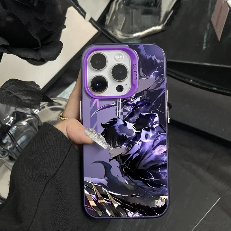 Solo Leveling Anime Case For IPhone 16e 16 15 11 14 13 12 17 Pro Max 17 Air 7 8 Plus 13 Mini X XS XR Cover Funda Shockproof
