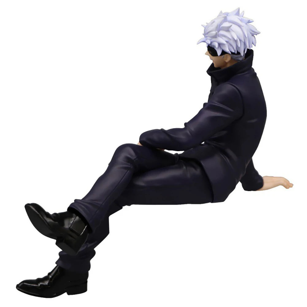 Anime JJK figure Gojo Satoru Fushiguro Toji model sitting pose action figure Computer desk decora car accessorie collection gift