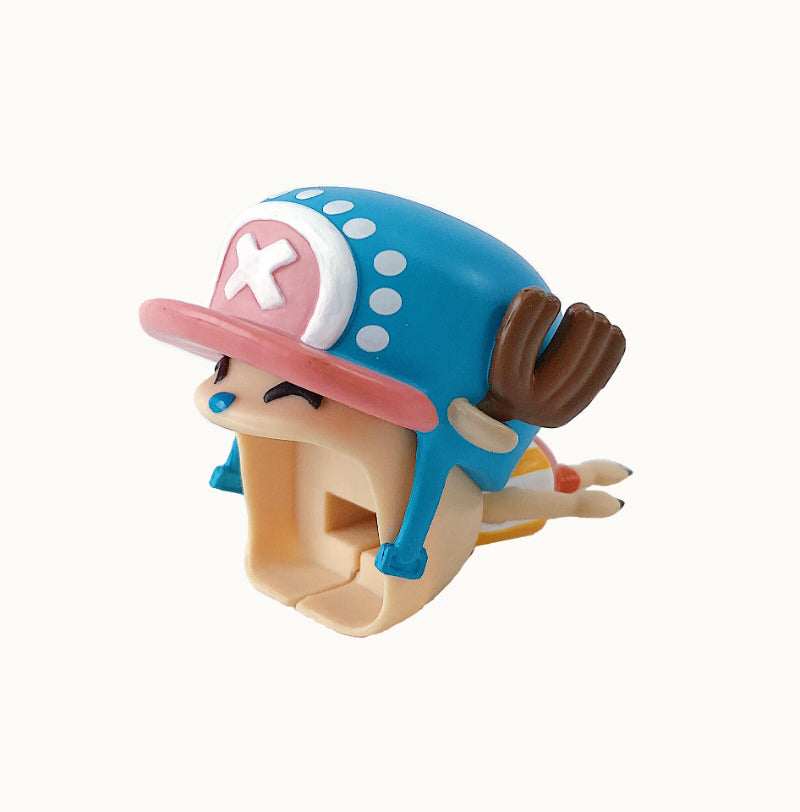 Anime ONE PIECE Phone Data Cable Protective Sleeve Cartoon Zoro Chopper Luffy Cute for IPhone Samsung Ipad Charging Cable Gift