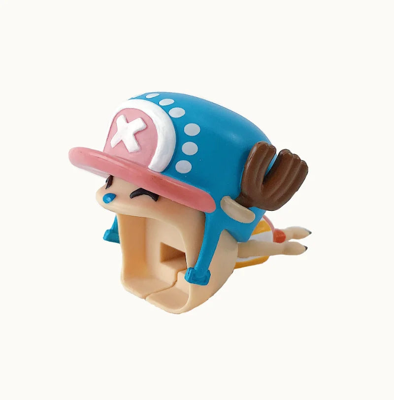 Anime ONE PIECE Phone Data Cable Protective Sleeve Cartoon Zoro Chopper Luffy Cute for IPhone Samsung Ipad Charging Cable Gift