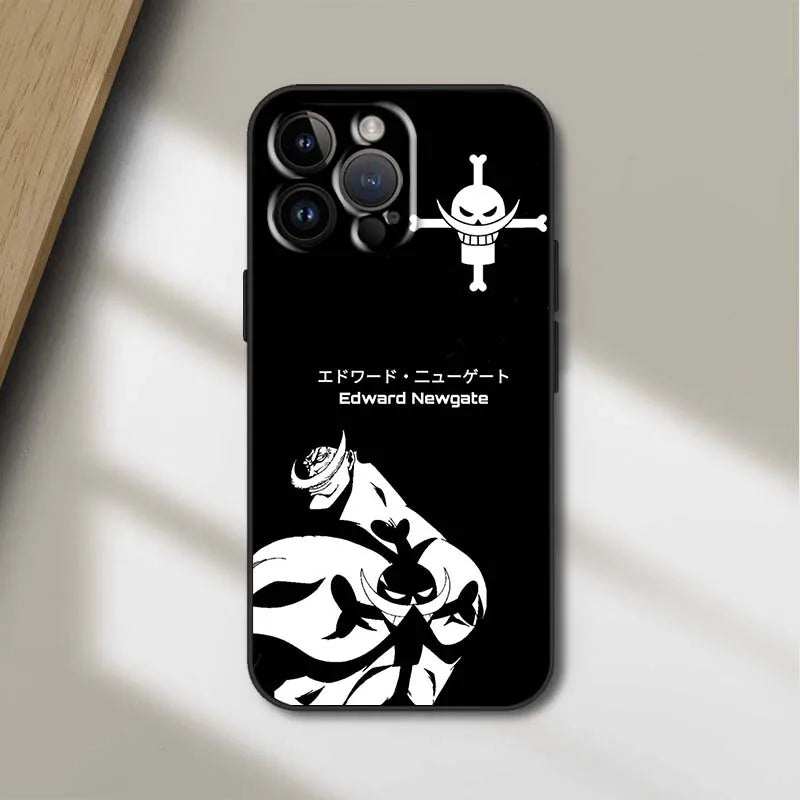 O-One Pieces Anime Cover For Apple iPhone 16 15 14 13 12 11 XS X Mini Plus Pro Max Black Phone Case