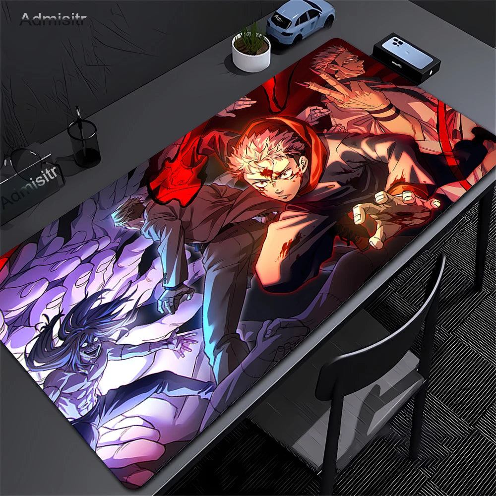Jujutsu Kaisen Satoru Gojo Mousepad HD Printing Computer Gamers Locking Edge Non-slip Mouse Pad XXL 90x40cm Keyboard PC Deskmat