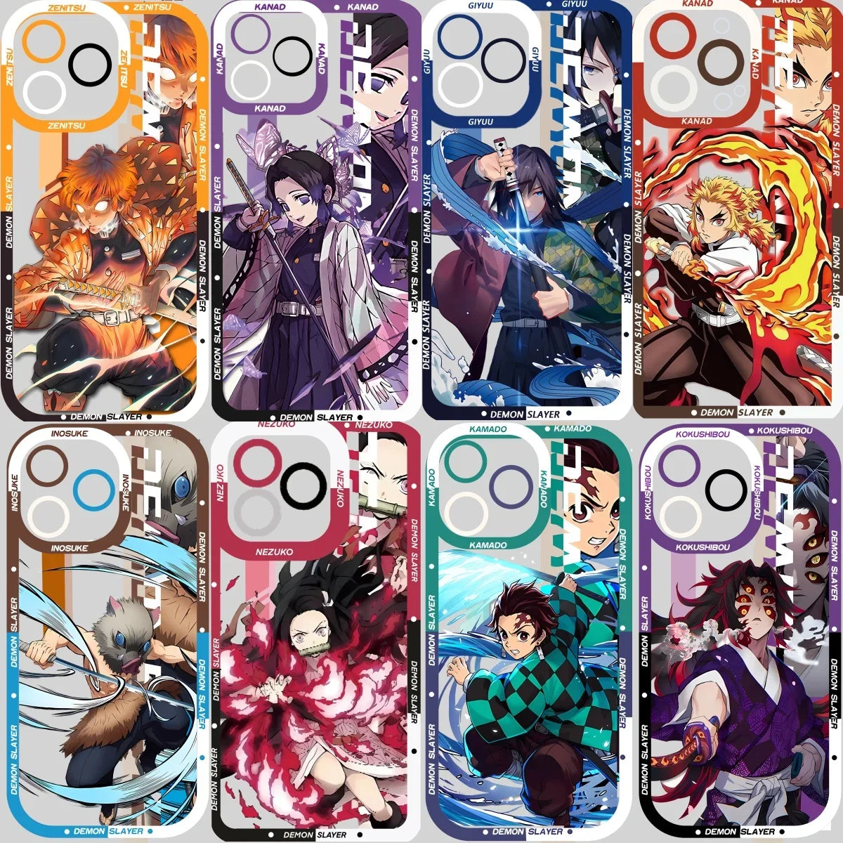 Anime Demon Slayer Kimetsu No Yaiba Phone Case For IPhone 17 Pro Max 16e 17 Air 11 15 12 14 13 16 Pro Max 15 Plus Soft TPU Cover