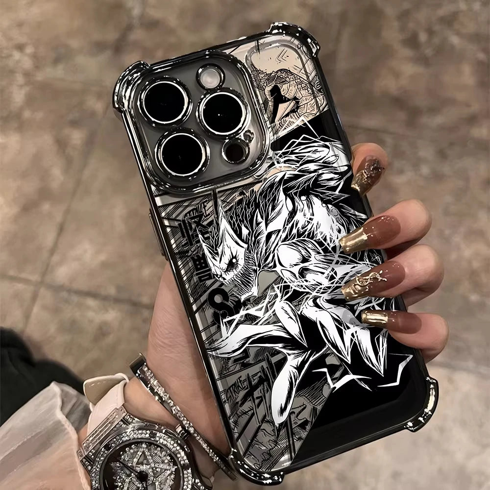 Anime Kaiju No 8 Kafka Phone Case For iPhone 16 e 15 14 13 12 11 Pro Max XS X XR Plus Mini SE 2020 2022 Plating Coque Funda