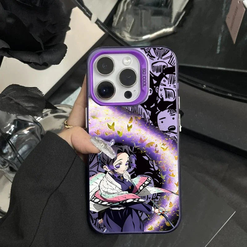 Demon Slayer Tanjiroe Giyu Tomioka Anime Case for iPhone 17 Air 17 Pro 16 15 14 12 11 13 Pro Max Plus Mini 16E Matte IMD Cover