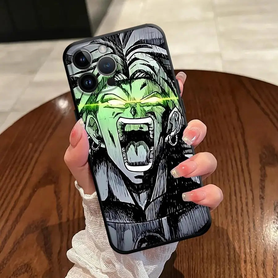 Anime D-Dragon Ball Son Goku Black Soft Phone Cover Case for iPhone XR XS Max 17Air 7 8 15 16 14 Plus 13 12 11 17 Pro Max