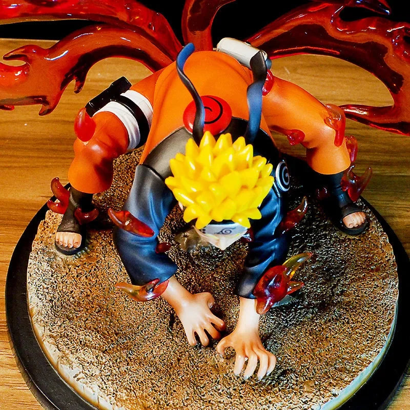 Naruto Four-tailed Naruto Uzumaki Tatue Model Desktop Decoration GK Collection Handmade Model Anime Figure Model Toy Kid Gifts