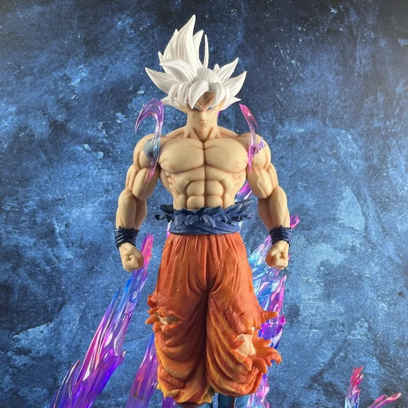 Dragon Ball Anime Figure 25cm Son Goku Ultra Instinct Super Saiyan Figurine Statue Pvc Statue Model Ornament Collection Toy Gift