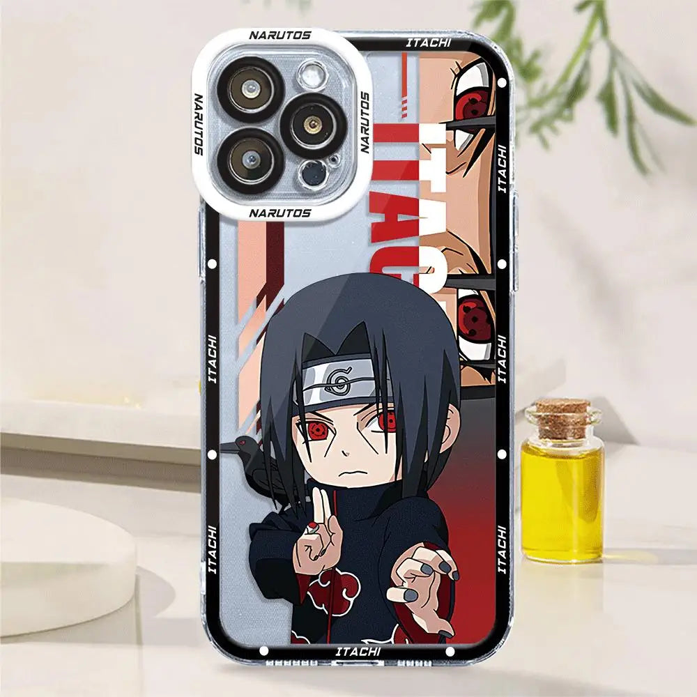 Akatsukis Uchiha Itachi Narutos Phone Case for iPhone 14 Plus XR X 13 Pro Max 12 Mini 11 Pro XS Max 7 8 Plus 15 Cover
