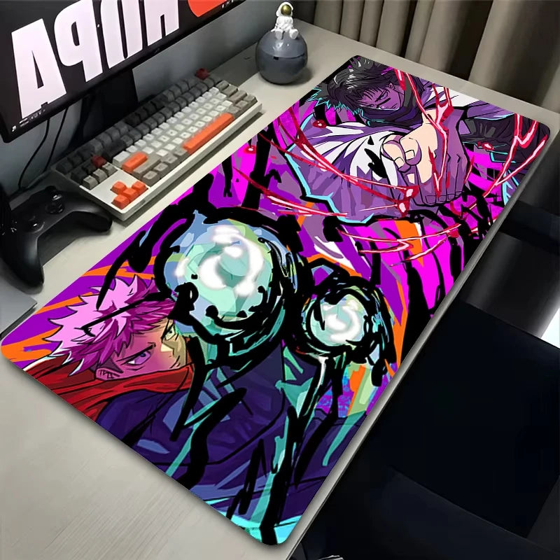 Japan Cool Anime Mouse Pad Laptop J-Jujutsu K-Kaisen Choso Yuji Mousepad XXL Gaming Keyboard Rug PC Gamer Cabinet Table Desk Mat
