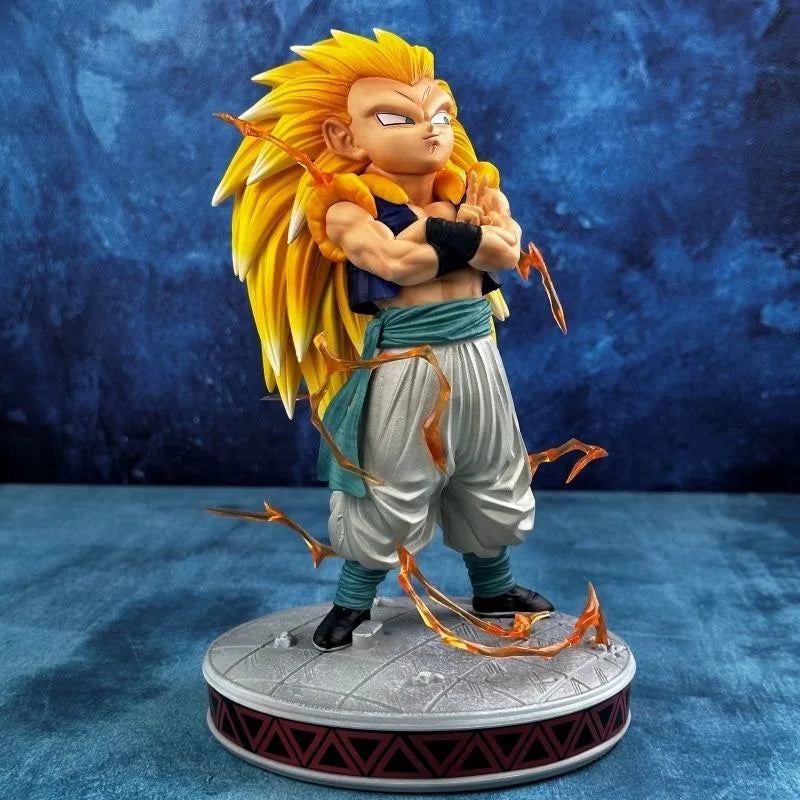 Dragon Ball Z Gotenks Ssj3 Figure Super Saiyan 3 Gotenks Action Figures 25cm Pvc Statue Collection Model Toys For Children Gifts