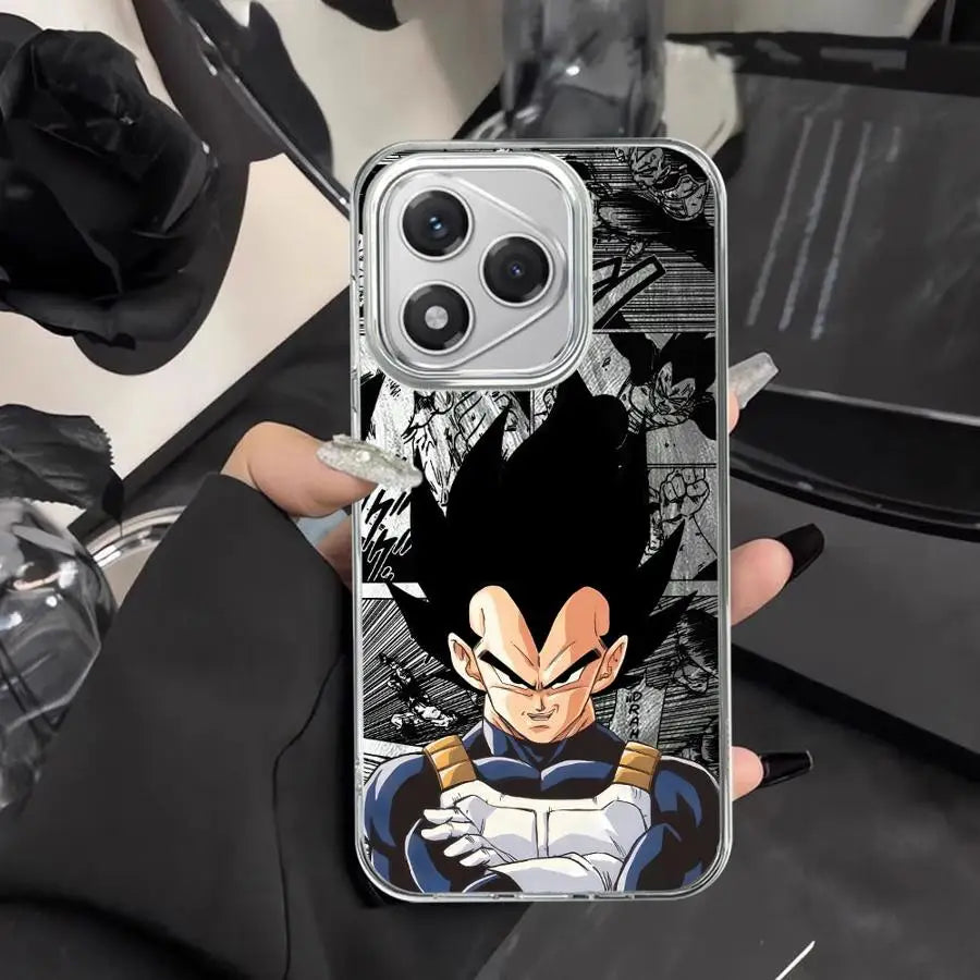 Black Soft Shell Case for Honor 200 Pro X9a 200 400 Lite X8c X9c X7b X9b X8a X8b Anime Dragon Ball Z