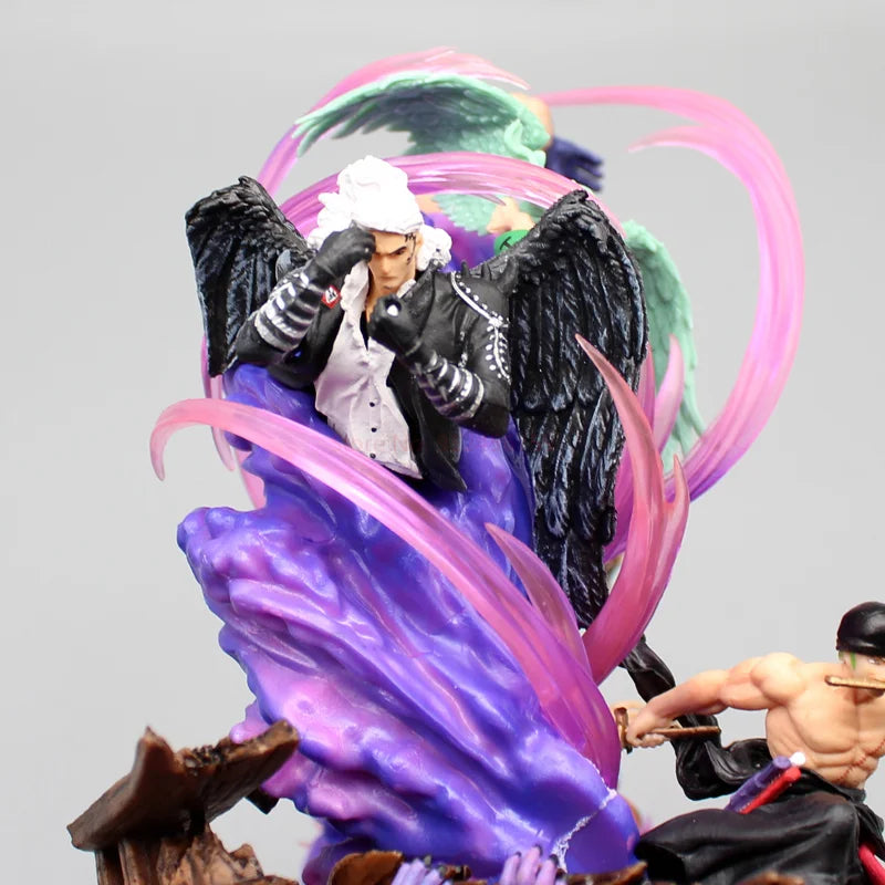 24cm One Piece Anime Figures Zoro Gk Figurine Onigashima King Of Hell Action Figure Pvc Statue Model Decoration Gift Toys