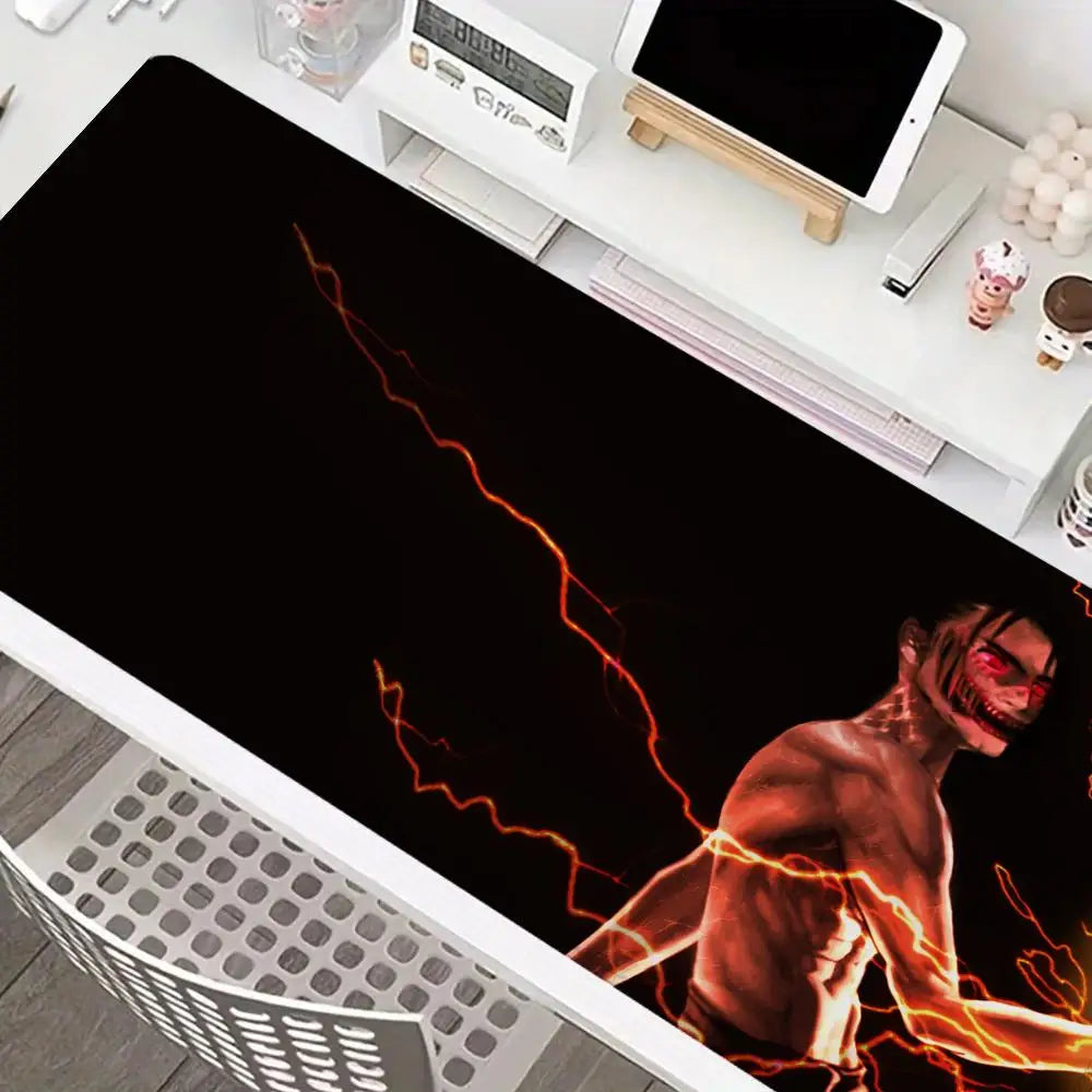 Yeager Allen Comic Attack on Titan Mouse Pad Large XXL Mouse Pad HD Rubber Non-slip Mouse Pad Laptop Keyboard Accessory Desk Pad