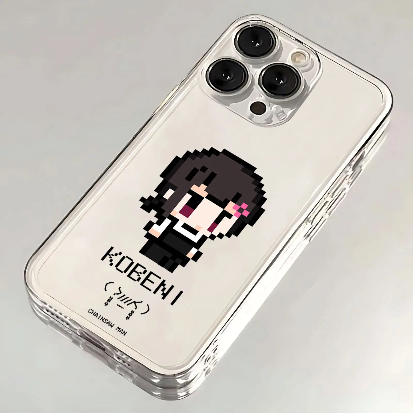 Pixel Cartoon Chainsaw Man Hot Phone Case For iPhone 16 15 14 13 12 11 Mini Pro Max X XR XSMax 7 8 Plus SE20 Transparent Cover