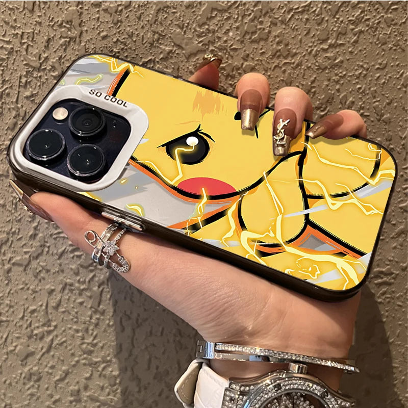 Anime Lovely P-Pokemon Case for iPhone 17 16 15 14 13 12 11 Pro Max Plus 17 Air 16E X XR XS Max Hard Shockproof Bumper Cover