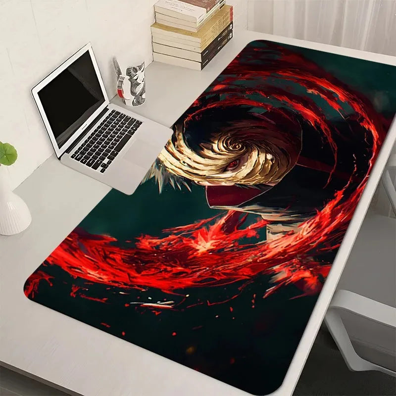 Computer Mouse Pad Gaming Accessories N-Naruto Obito Uchiha Anime Large Mousepad Table of Office Laptop Pad Gamer Rubber Carpet