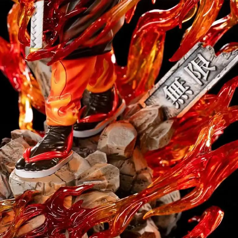 30cm Demon Slayer Rengoku Kyoujurou Anime Figure Rengoku Kyoujurou Figurine Pvc Model Statue Collection Decoration Desk Toy Gift