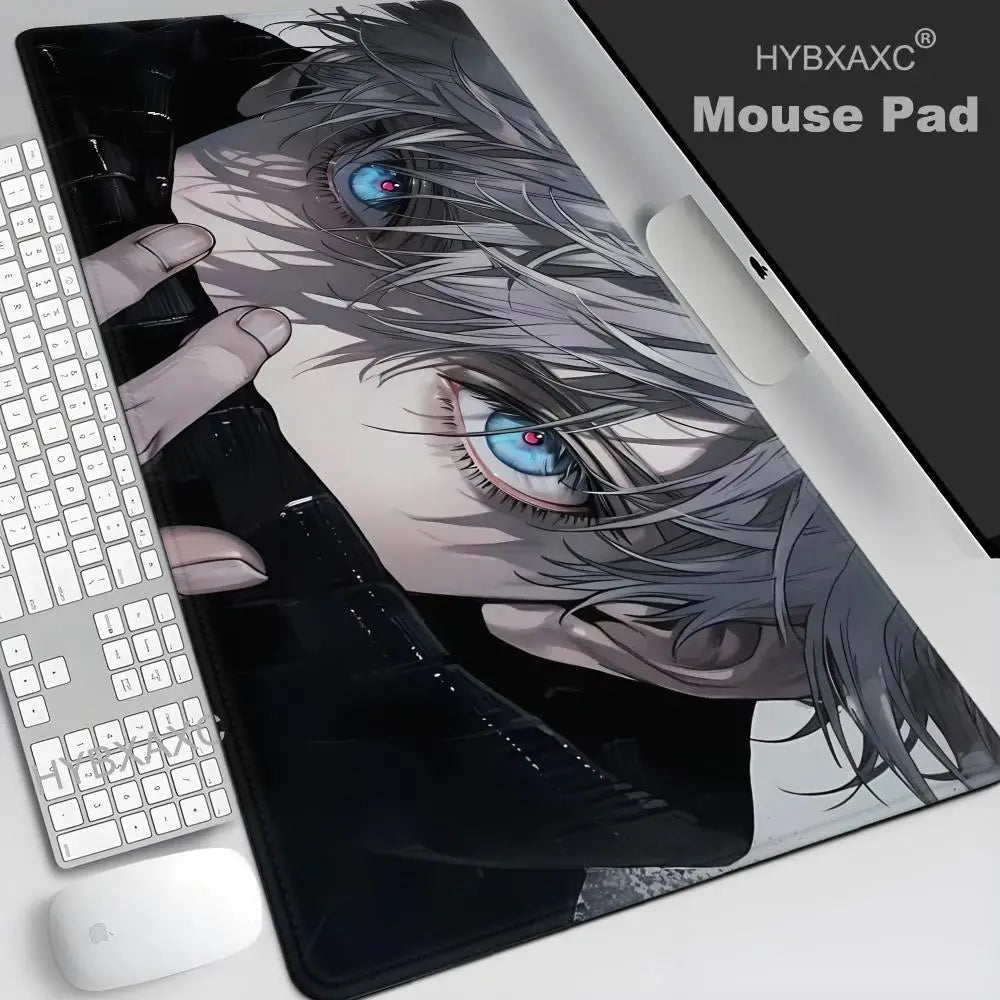 Satoru Gojo Jujutsu Kaisen Custom Skin Natural Rubber Gaming Mousepad Desk Mat Size For Game HYBXAXC Keyboard Pad For Gamer