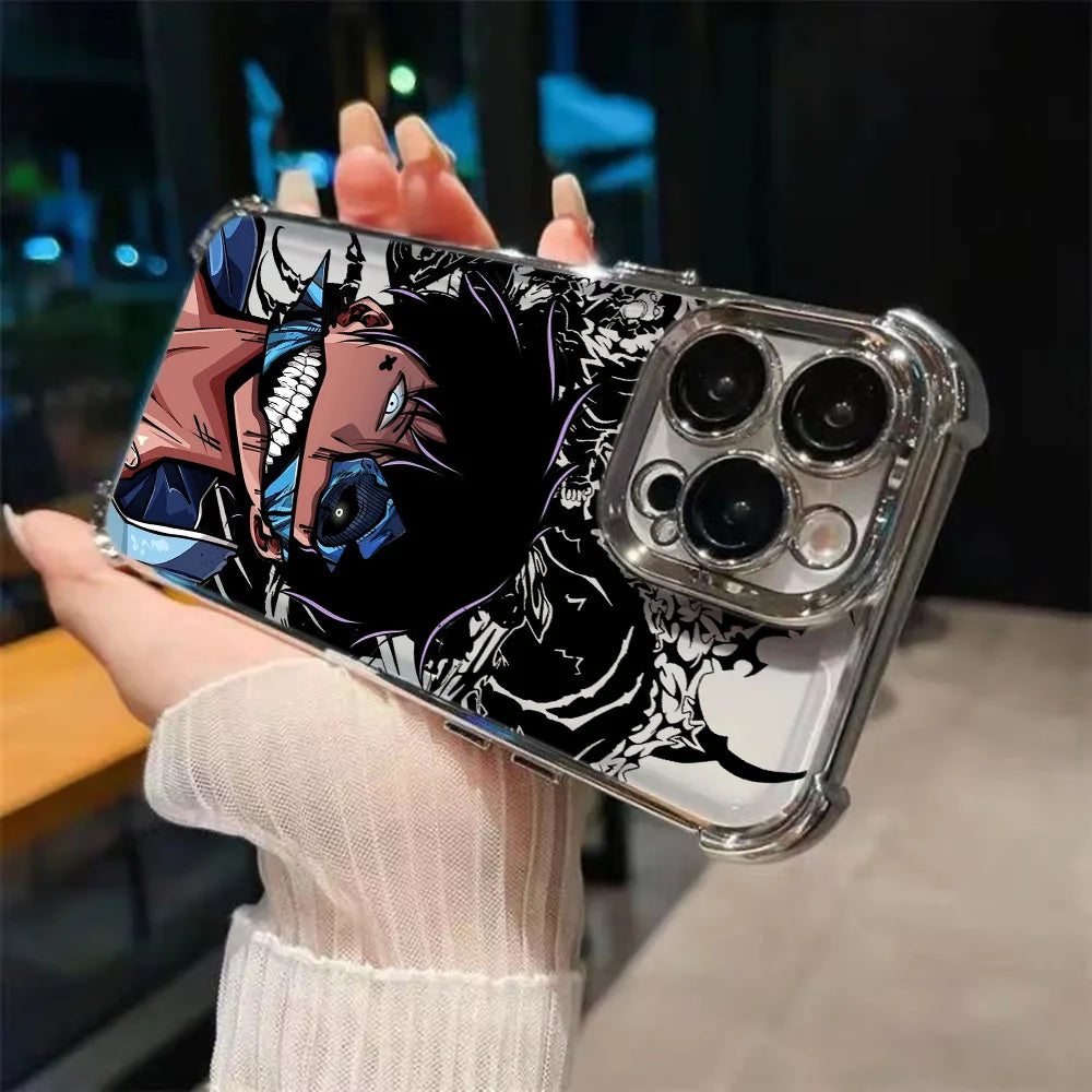 Hot Anime Solos Levelings Plating Phone Case For iPhone 16e 16 15 14 13 12 11 Pro Max X XR XSMax 7 8 6 Mini Plus Anti-Fall