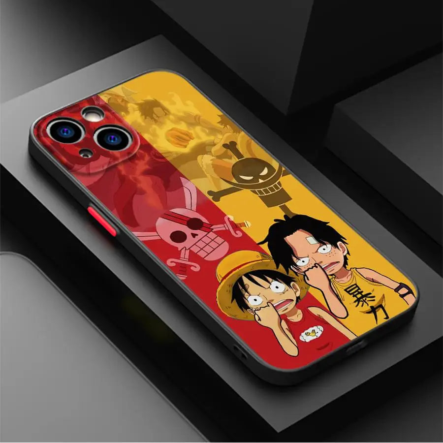 Case for iPhone 12 Mini 13 Pro 11 15 14 XR 16e 16 11 Max XS Soft shell Anime One Pieces