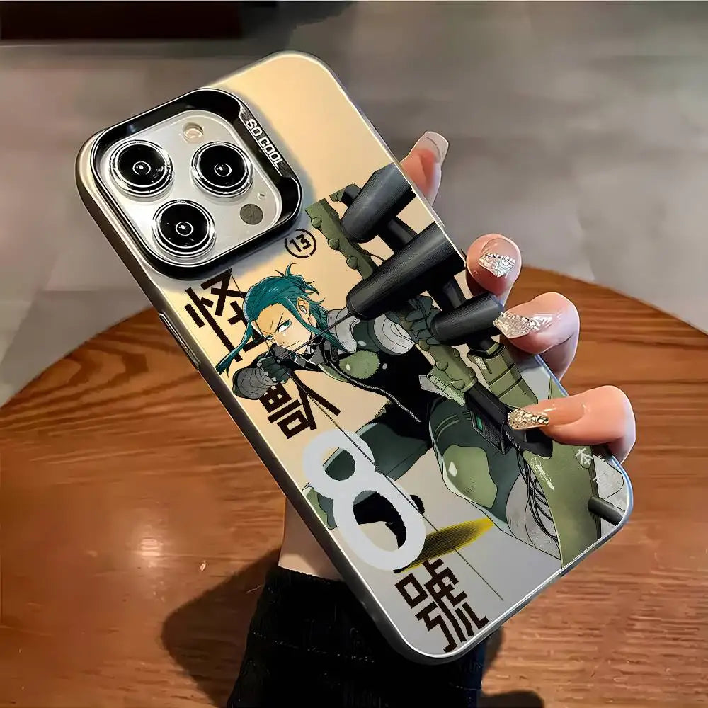 Anime K-Kaiju No 8 Phone Case For iPhone 17 16 15 14 13 12 Pro Max Plus Colorful Gradient Soft TPU Back Cover