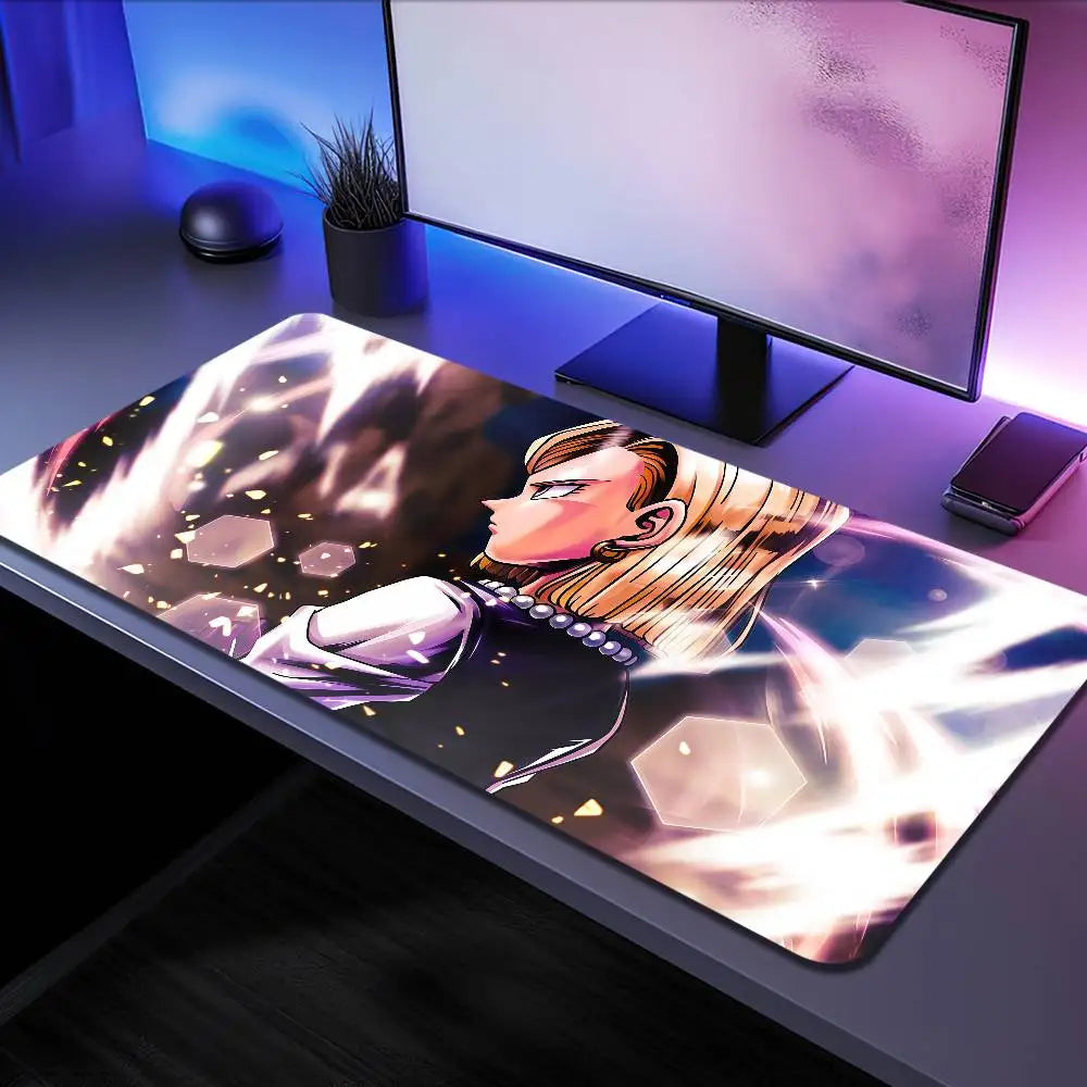 Broly Dragon Ball Anime Mousepad Large Desk Mat Keyboard Ergonomic Office Rubber PC Non-slip Anti-fray Home Custom Game