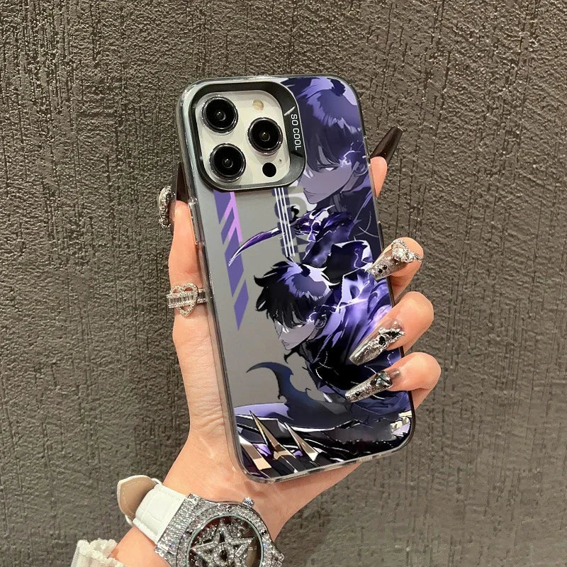 Solo Leveling Anime Case For IPhone 16e 16 15 11 14 13 12 17 Pro Max 17 Air 7 8 Plus 13 Mini X XS XR Cover Funda Shockproof