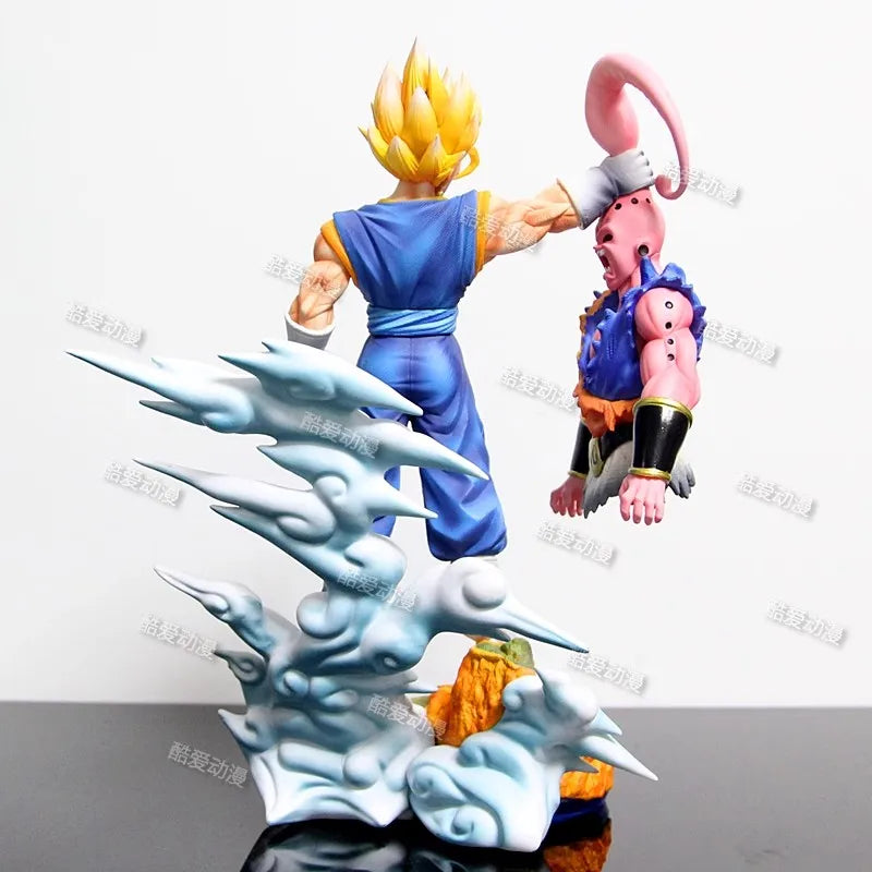 NEW Son Goku Figure Dragon Ball Anime Super Saiyan Goku Vs Majin Buu Action Figures Statue Collection Model Kids Toys Birthday