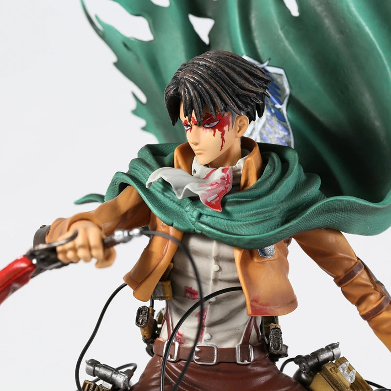 Levi Ackerman Battle Damage Ver Complete Figure Excellent Model Toy