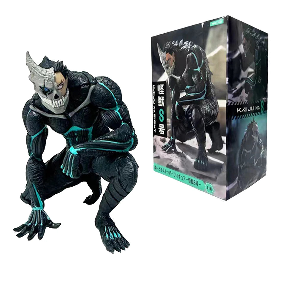 In Stock 1-4PCS Amine Kaiju No. 8 Figure Kafka Hibino Mina Ashiro Skeleton Creative PVC Model Toys Kids Action Statue Doll Gifts