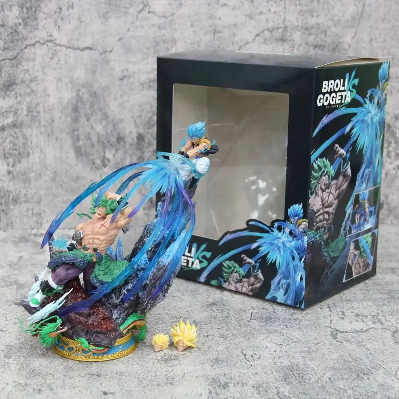 Dragon Ball Anime Figure Broly Vs Gogeta Figure Broly Figure Model Pvc Statue Dolls Collection Toy Decoration Christmas Toy Gift