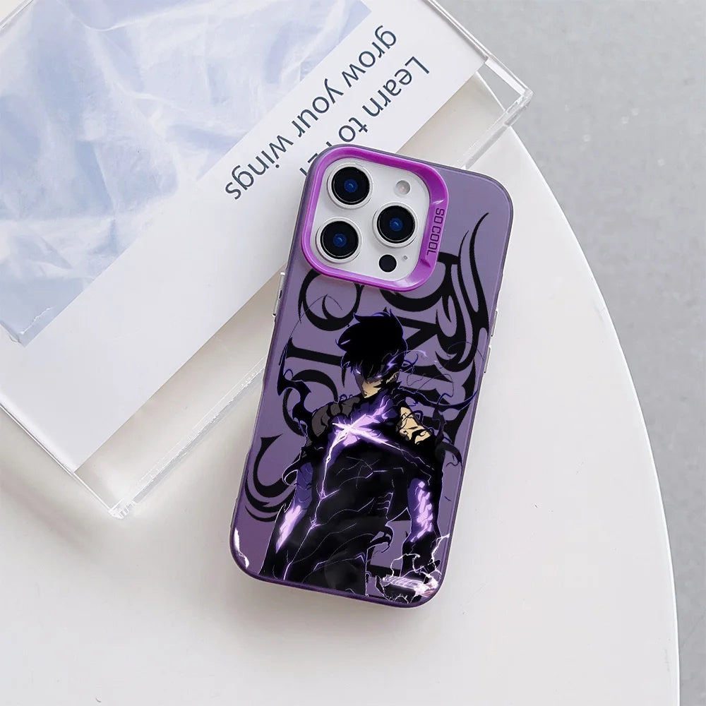 Hot S-Solo Levelings Anime Phone Case For iPhone 16e 16 15 14 13 12 11 mini Pro Max X XR XSMAX 8 7 Plus Anti Fall Matte Cover