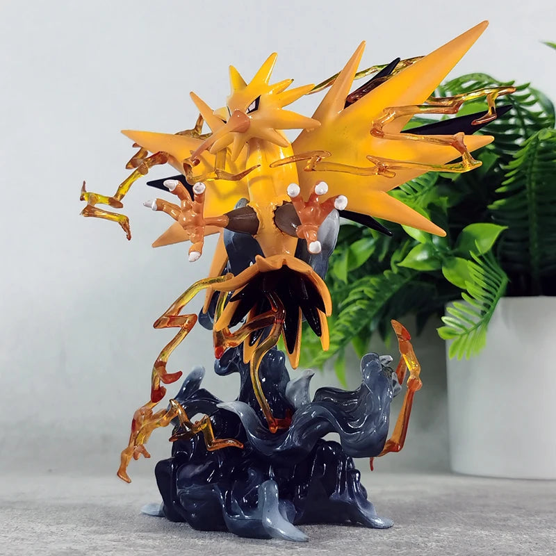 Pokemon Zapdos Anime Figure Action Position Zapdos Figures Model Statue Doll Collection Desk Decoration Toys Kids Birthday Gifts